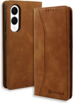 Θήκη Samsung Galaxy S25 Edge Bodycell Book Case Πορτοφόλι - Brown (5206015082122)