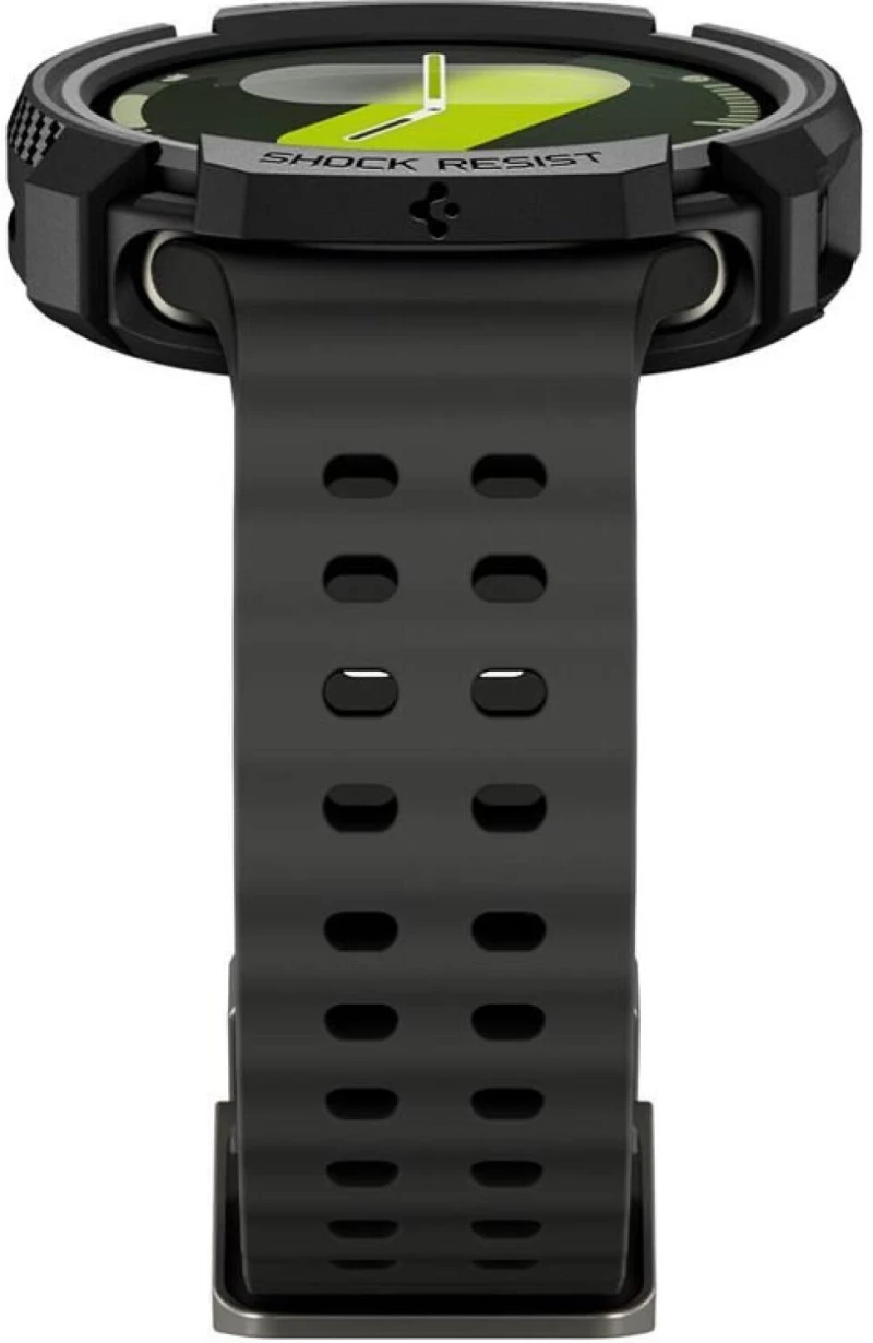 Θήκη Samsung Galaxy Watch 8 40mm Spigen Rugged Armor Ανθεκτική Σιλικόνης - Matte Black (ACS10004)