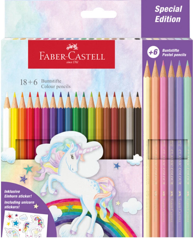FABER-CASTELL ΣΕΤ 18+6 ΕΞΑΓΩΝΙΚΕΣ ΞΥΛΟΜΠΟΓΙΕΣ ΜΟΝΟΚΕΡΟΣ (#12310990)