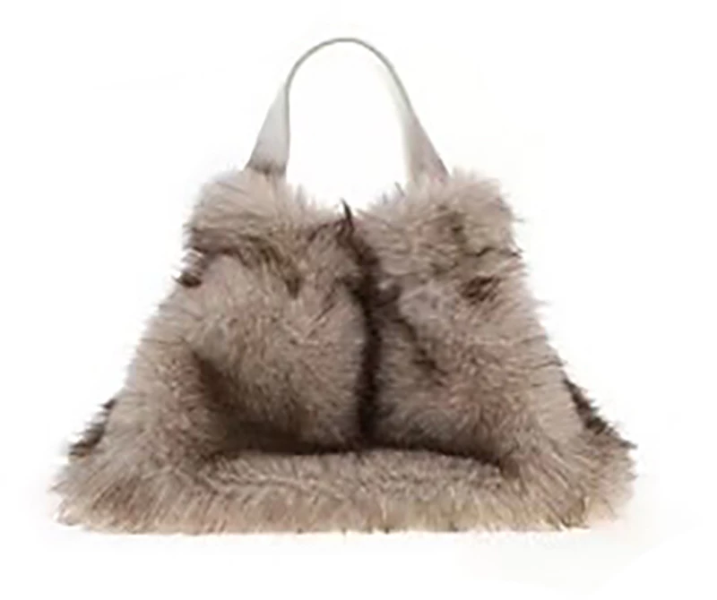 Γούνινη τσάντα QS-02 - Μπέζ Bag to Bag