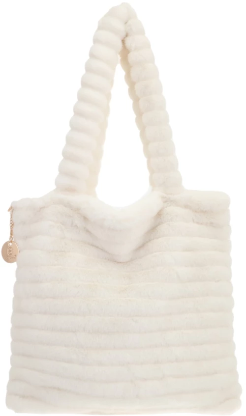 Γούνινη τσάντα XY2413 - Ασπρο Bag to Bag