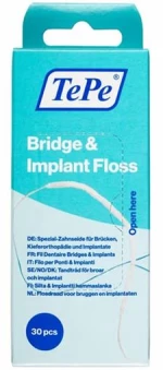 Tepe Bridge & Implant Floss Οδοντικό Νήμα με Σπογγώδες Τμήμα 30 τμχ