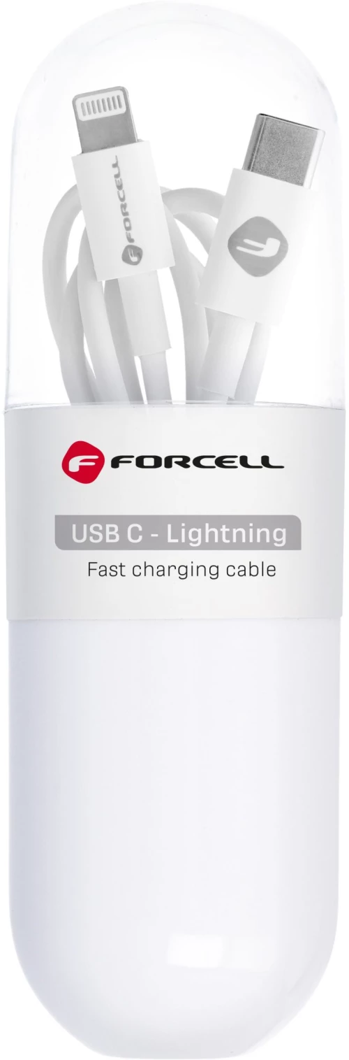 Forcell® Tube Καλώδιο C291 Type-C to Lightning 20W 1m - Λευκό