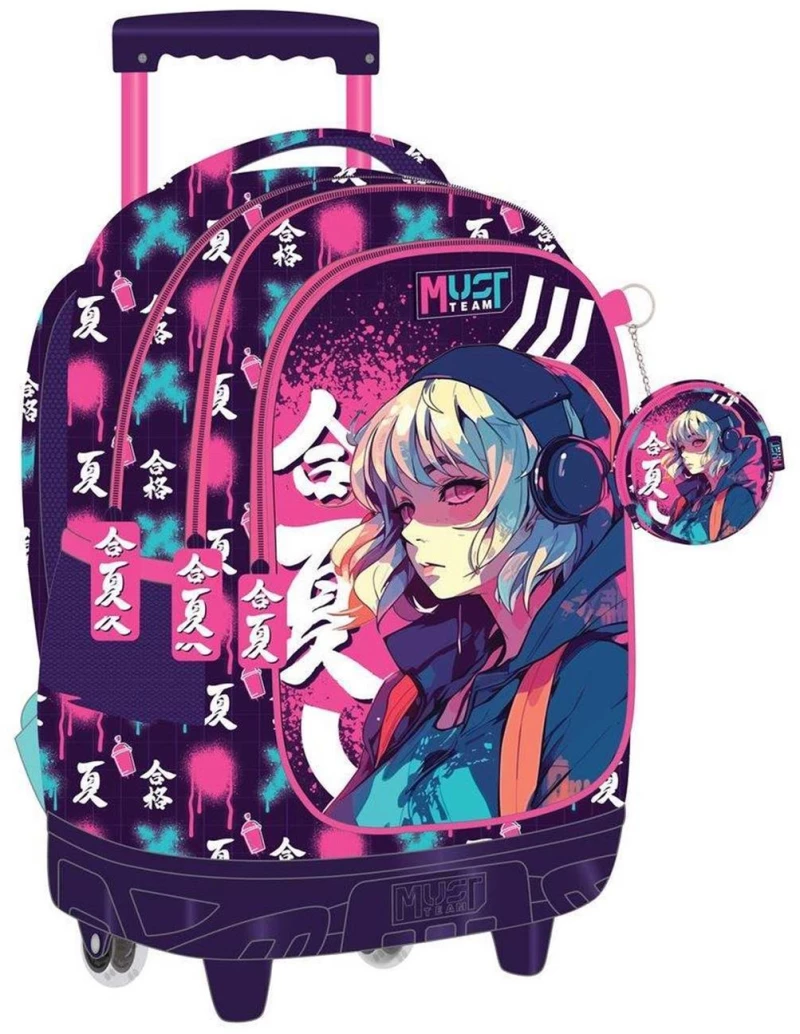 Τσάντα Τρόλλευ Must 34x20x44cm 3 Θήκες Anime 000586807