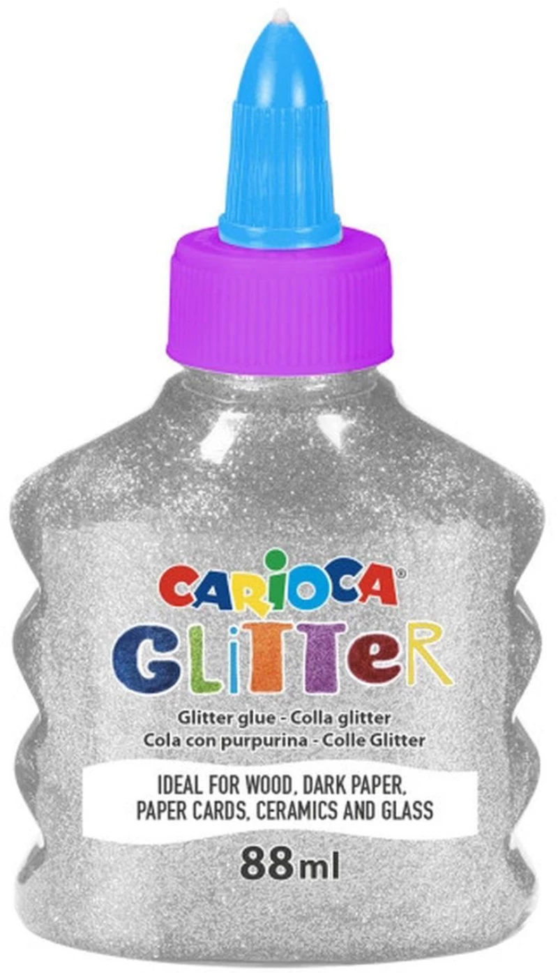 Κολλά Carioca Glitter Spark 88ml Ασημί 42117/19