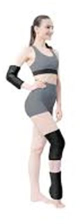 Anatomic Help Cool Gel Επίθεμα Αγκώνα Γονάτου Καρπού 1981 Μαύρο Medium 1 τμχ