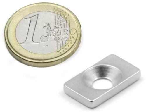 Μεταλλικό Αντικρισμα 20x12x3mm Οπή Φρέζα