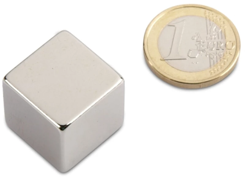 Μαγνήτης Κύβος 20x20x20mm Νεοδυμίου Δύναμη Έλξης 25kg