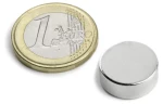 Μαγνήτης Δίσκος Φ13x5mm Νεοδυμίου Δύναμη Έλξης 4,5kg