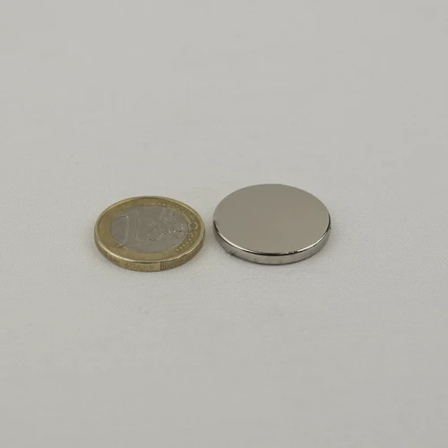 Μαγνήτης Δίσκος Φ25x2mm Νεοδυμίου Δύναμη Έλξης 3,1kg
