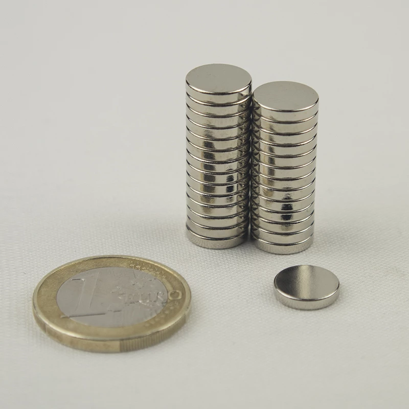 Μαγνήτης Δίσκος Φ10x2mm Νεοδυμίου Δύναμη Έλξης 1,5kg