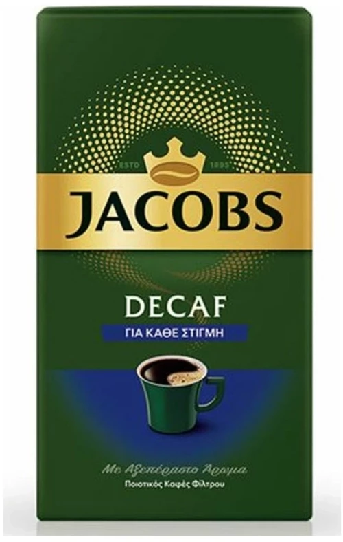 Jacobs Φίλτρου Decaffeine Αλεσμένος 250gr