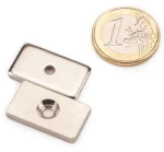 Μεταλλικό Αντικρίσμα 25x14x3mm Οπή Φρέζα