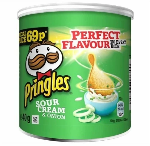 Pringles Sour Cream & Κρεμμύδι 40gr