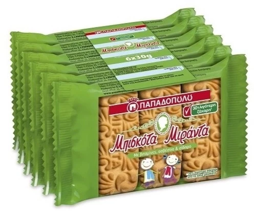 Παπαδοπούλου Μιράντα Λιγότερη Ζάχαρη 6x30g