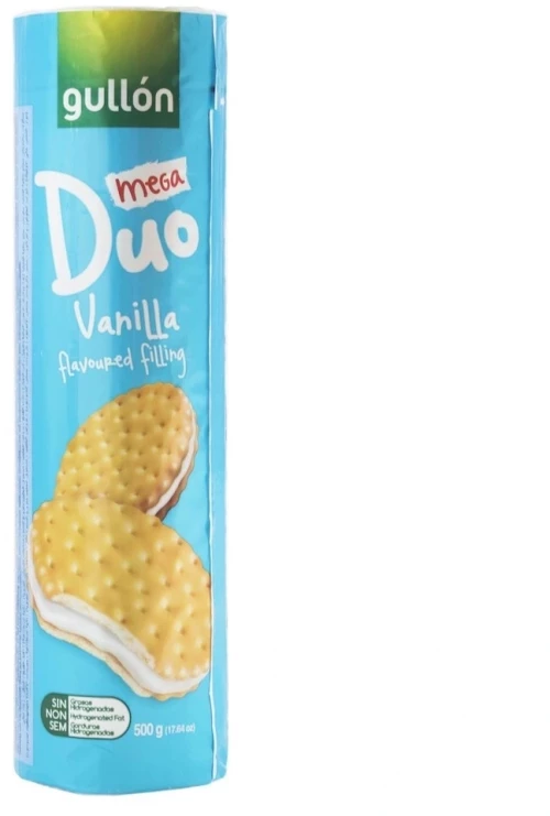 Gullon Mega Duo βανίλια 500gr