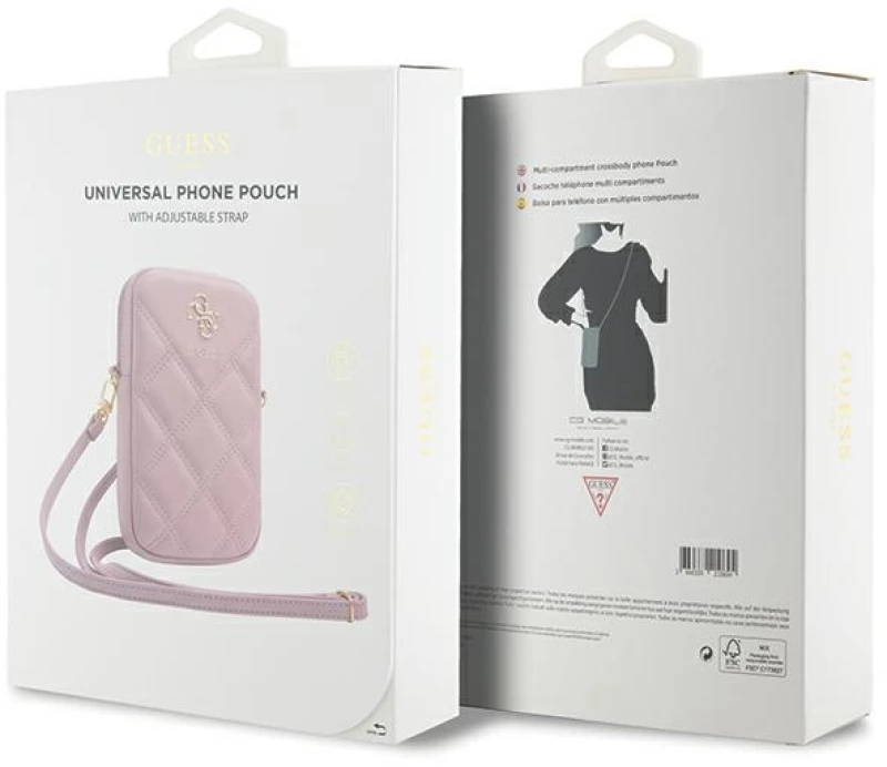 Guess Zip Quilted 4G bag - pink