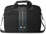 BMW BMCB15COMPVSKL Bag 16" Black Nylon Blue Stripe