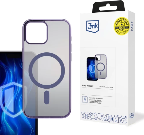 3mk Frosty MagCase purple for Apple iPhone 15 Plus - purple