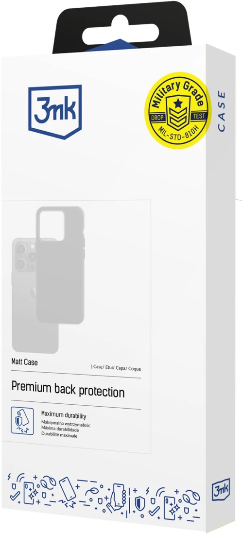 3mk Matt Case for Xiaomi Redmi Note 14 5G - black