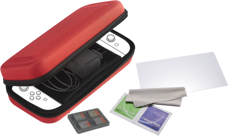 Nacon Pouch and Protection Pack for Nintendo Switch 2 (Red)/ Nintendo Switch 2