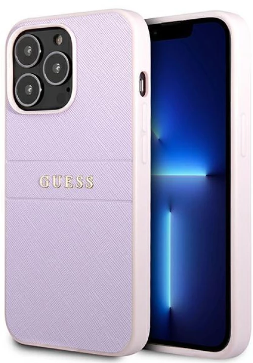 Guess GUHCP13XPSASBPU iPhone 13 Pro Max 6,7" fioletowy/purple hardcase Saffiano Stripe