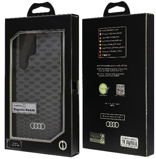 Audi IML Stitching Pattern MagSafe Case S24 Ultra S928 black/black hardcase AU-IMLMS24U-Q5/D3-BK