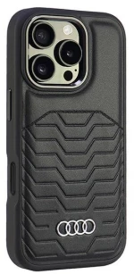 Audi Synthetic Leather MagSafe iPhone 16 Pro 6.3" black/black hardcase AU-TPUPCMIP16P-GT/D3-BK