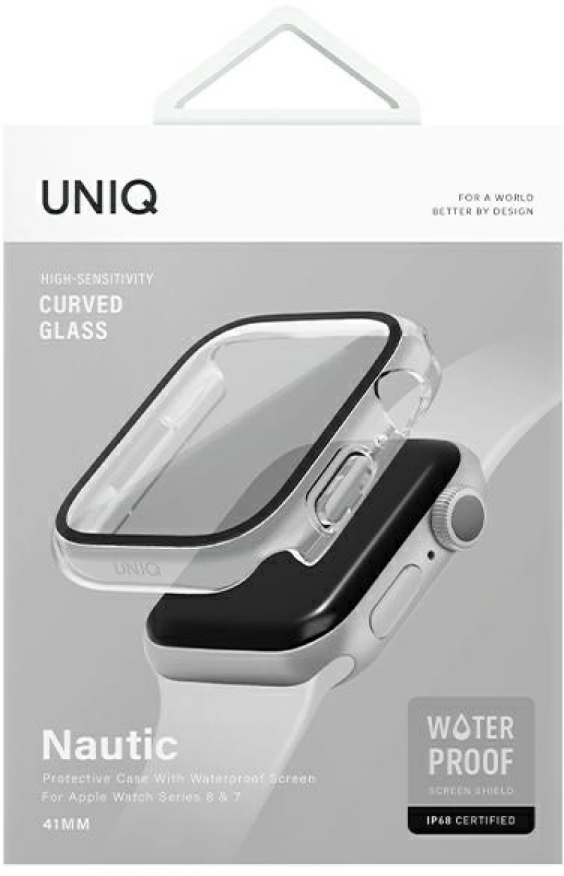Uniq case Nautic Apple Watch Series 7/8/9 45mm transparent/dave clear