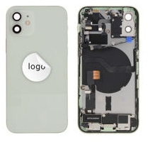 For iPhone/iPad (AP120024GRNPSP) Rear Cover (Pulled A) incl. small parts - Green, For iPhone 12