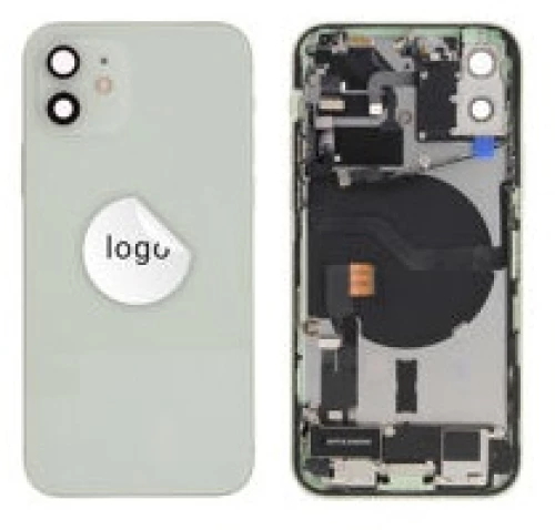 For iPhone/iPad (AP120024GRNPSP) Rear Cover (Pulled A) incl. small parts - Green, For iPhone 12