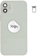For iPhone/iPad (AP120024GRNPSP) Rear Cover (Pulled A) incl. small parts - Green, For iPhone 12