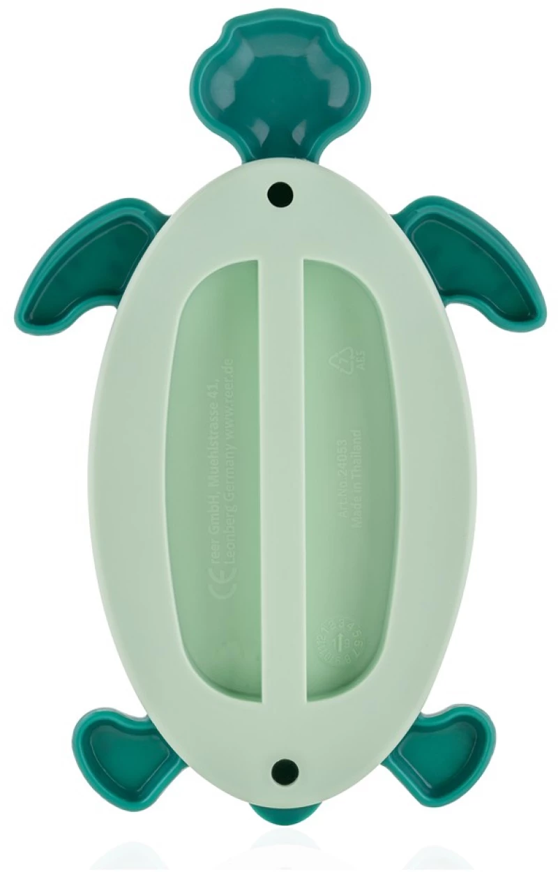 Reer - Bath Thermometer - Turtle - Green - 10 x 13 cm / Baby and Children