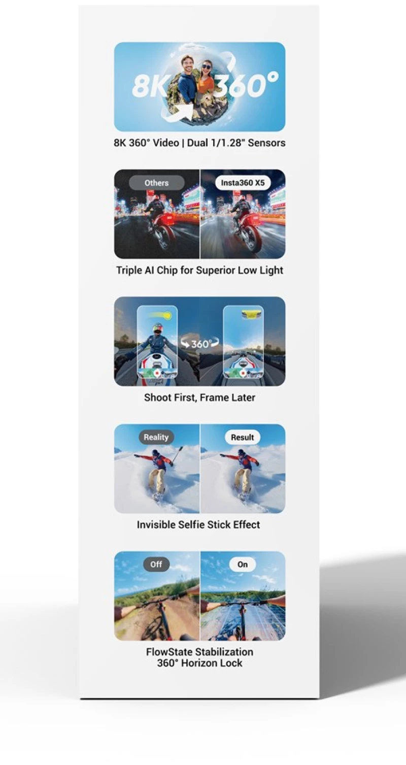 Insta360 X5 Essentials Camera Bundle
