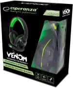 Esperanza EGH380 Head-band Black,Green