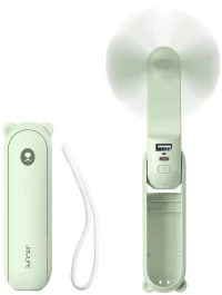 Jisulife Handheld Fan Life8 Plus Portable USB Fan with Power Bank Function 4500mAh and Flashlight - Green