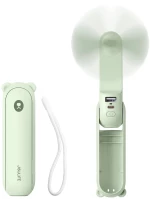 Jisulife Handheld Fan Life8 Plus Portable USB Fan with Power Bank Function 4500mAh and Flashlight - Green