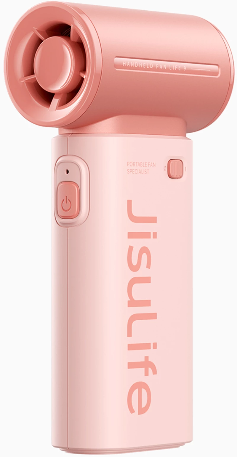 Jisulife Handheld Fan Life9 3600mAh Portable Mini Blower USB Fan - Pink