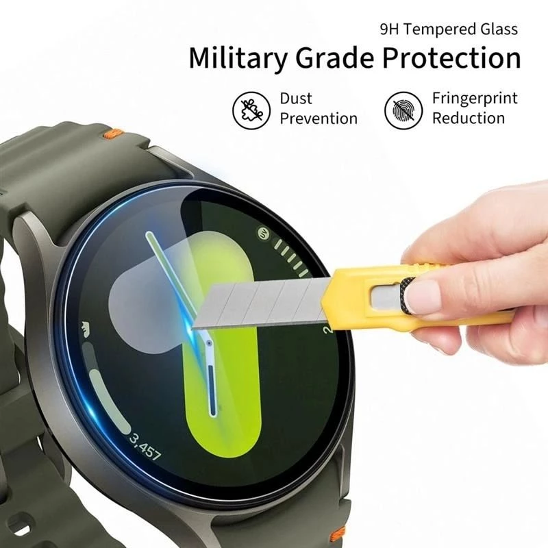 Tech-Protect Glass Fit+ 2-pack tempered glass for Samsung Galaxy Watch 8 44 mm - transparent