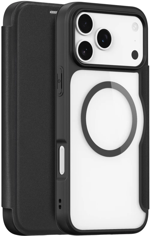 Dux Ducis Skin X Pro Case for iPhone 17 Pro Max with Wallet, MagSafe Compatible - Black