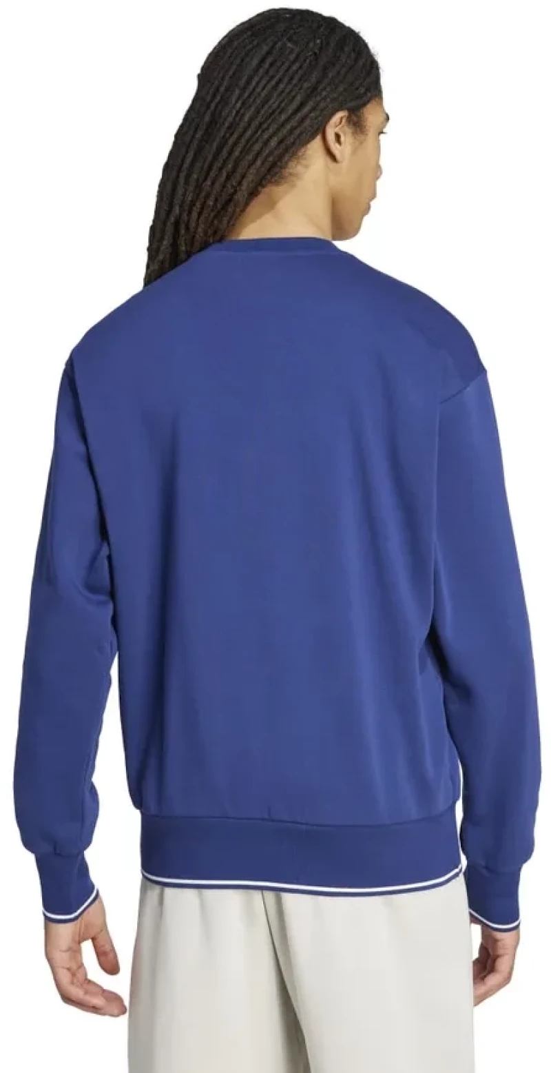 Ανδρική Φούτερ Adidas Collegiate-Inspired Style Μπλε / Λευκό  Μπλε Λευκό