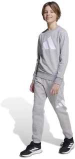 Παιδικό Σετ Φόρμας Adidas Fleece Jogger Γκρι / Λευκό  Γκρι Λευκό