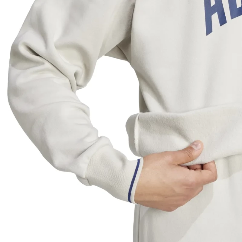Ανδρική Φούτερ Adidas Collegiate-Inspired Style Λευκό / Μπλε  Λευκό Μπλε