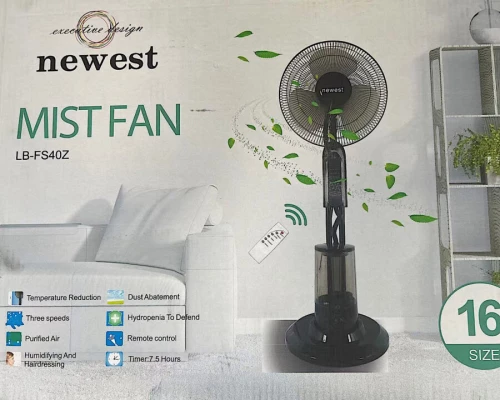 Ανεμιστήρας Δαπέδου Υδρονέφωσης 40cm 90W Newest LB-FS40Z