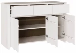 Σύνθετο "DRAMMEN" Λευκό 114x43x75,5 εκ Ξύλο Πεύκου Λευκό 42003039