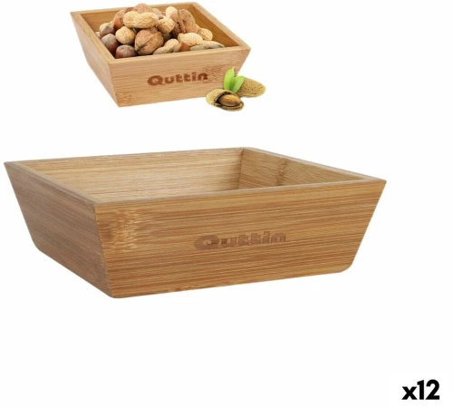 Μπολ για Ορεκτικά Quttin Bamboo 16 x 16 x 5 cm (12 Μονάδες) S2234198