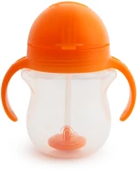 Κύπελλο με καλαμάκι Munchkin Tip & Sip Cup Orange 207ml