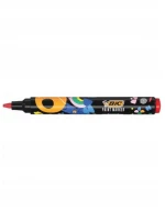 Bic Μαρκαδόρος Paint Marking Ακρυλικός Με Στρογγυλή Μύτη Κόκκινο