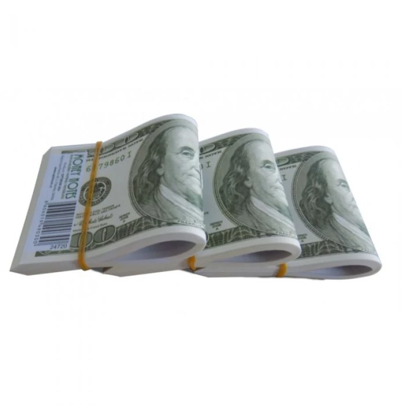 Uni Pap Μπλοκάκι Σημειώσεων Καρέ Money Dollars (100$) 4-24-71