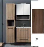 Έπιπλο Μπάνιου MDF Laminate Dual M 60cm Βάση, νιπτήρας, καθρέπτης  Στήλη: Χωρίς Στήλη 326